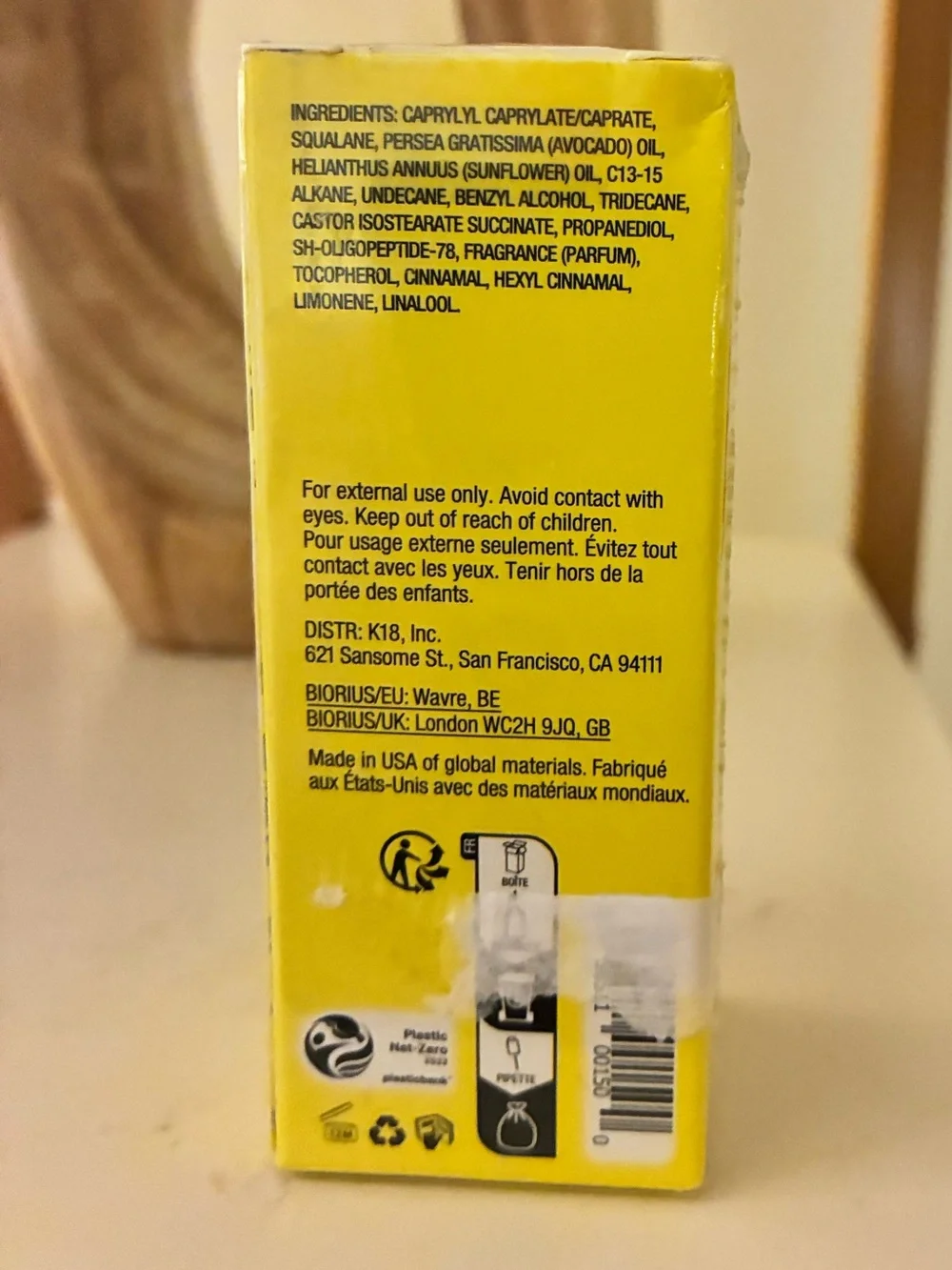K18 Molecular Repair Hair Mask 30ml 1oz Brand New Sealed Hair Repair